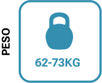 Icono en azul de los 62-73kg de peso de la máquina café Serie Venezia